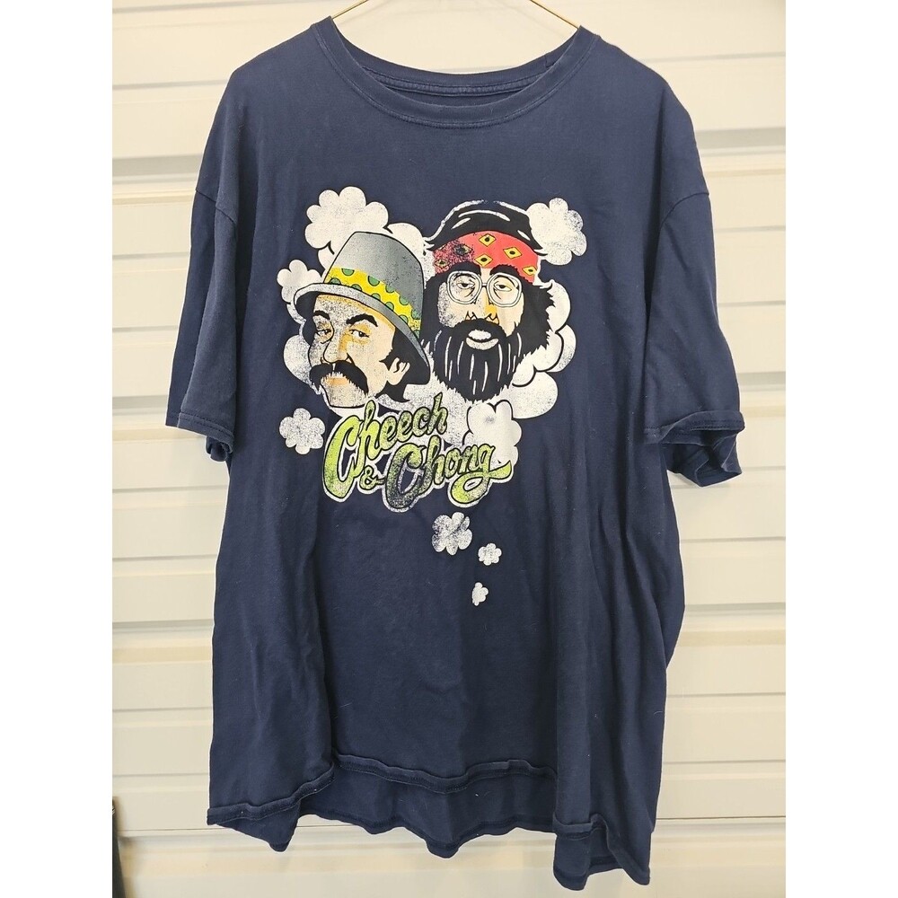 Cheech And Chong Navy Blue T-Shirt. Men's XXL